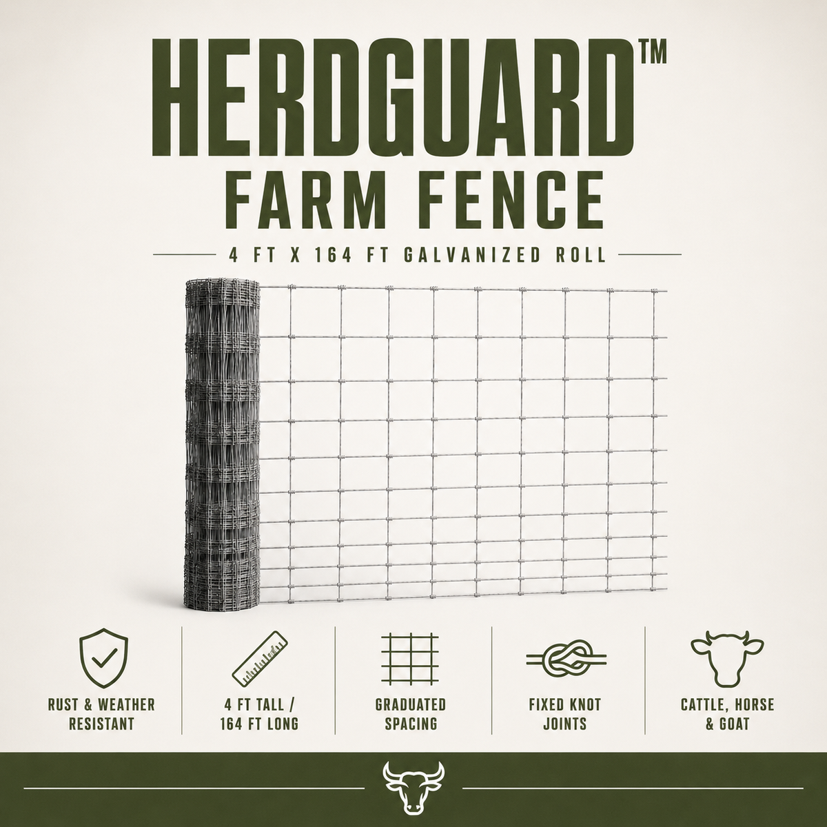 HerdGuard Farm Fence (4ft x 164ft)