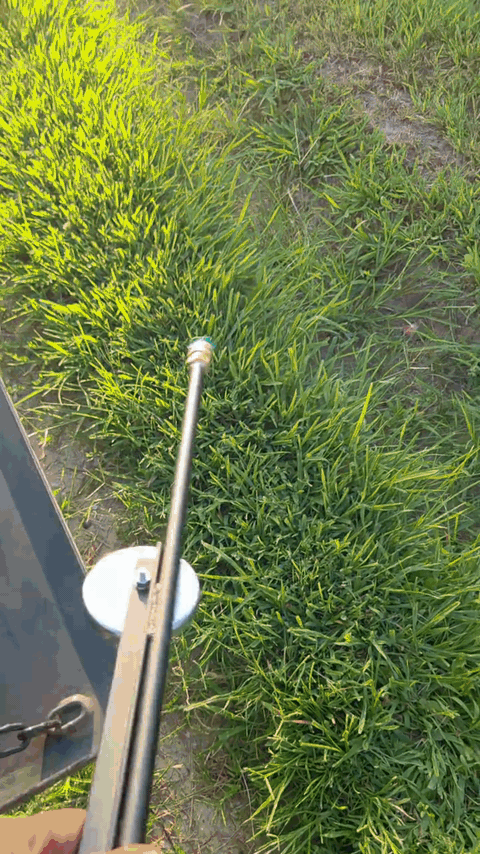 Filling the HerdGuard tank with the operator's own concentrate