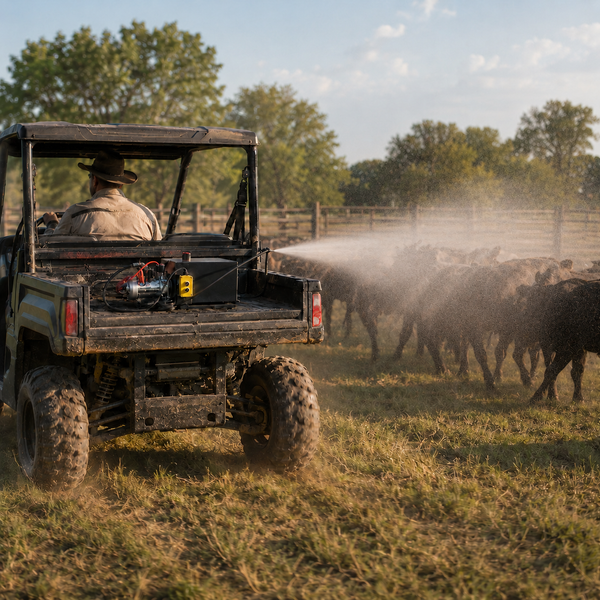 HerdGuard mounted in a UTV bed
