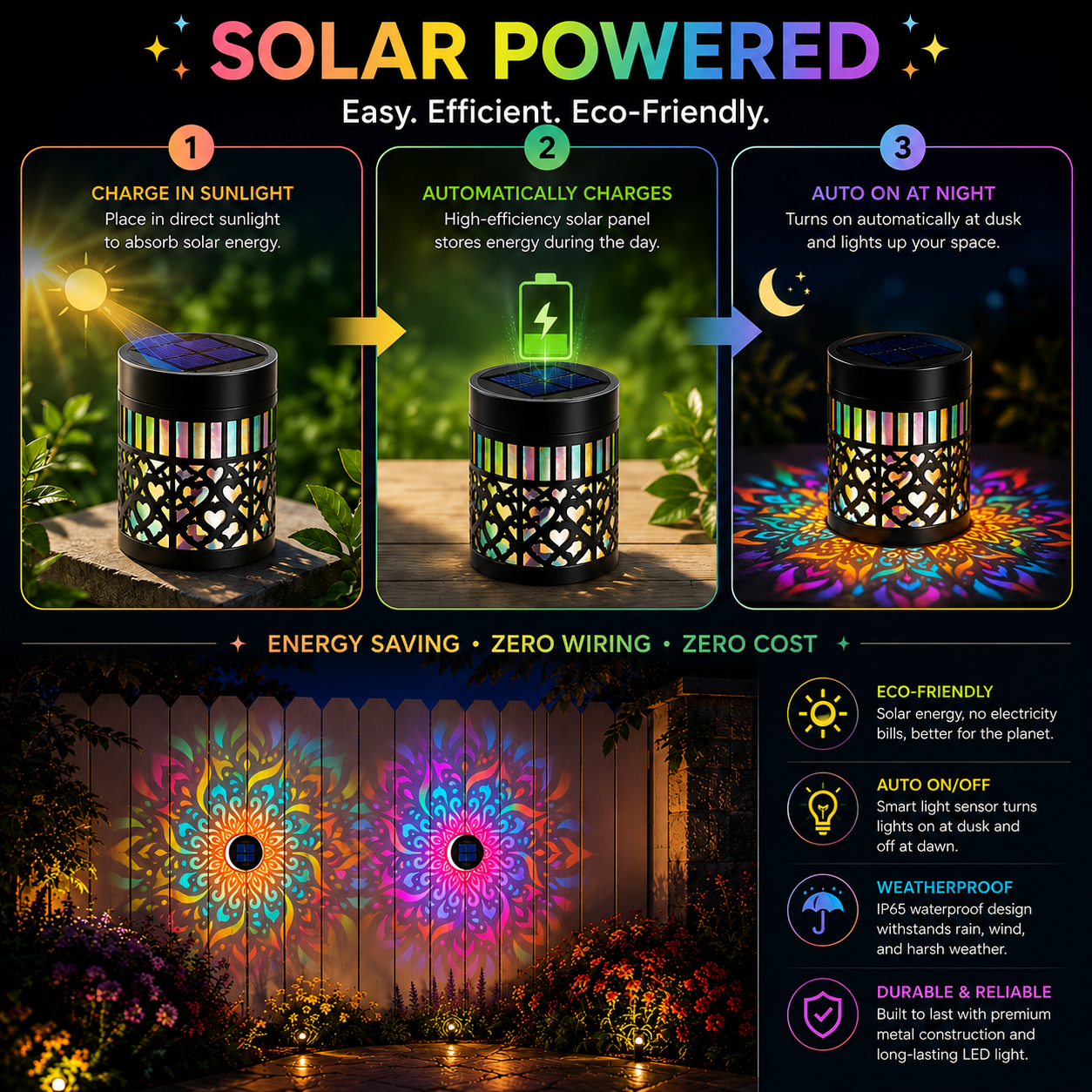 SOLARGLOW MANDALA LIGHTS